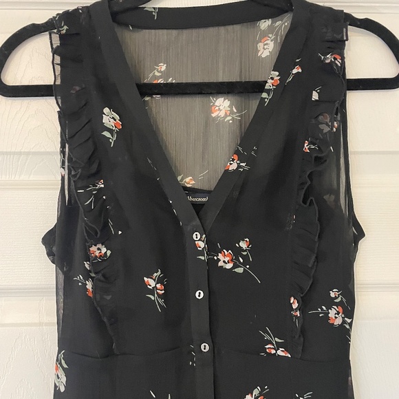 Women's Sleeveless Sheer High-Low Dress - Picture 3 of 5